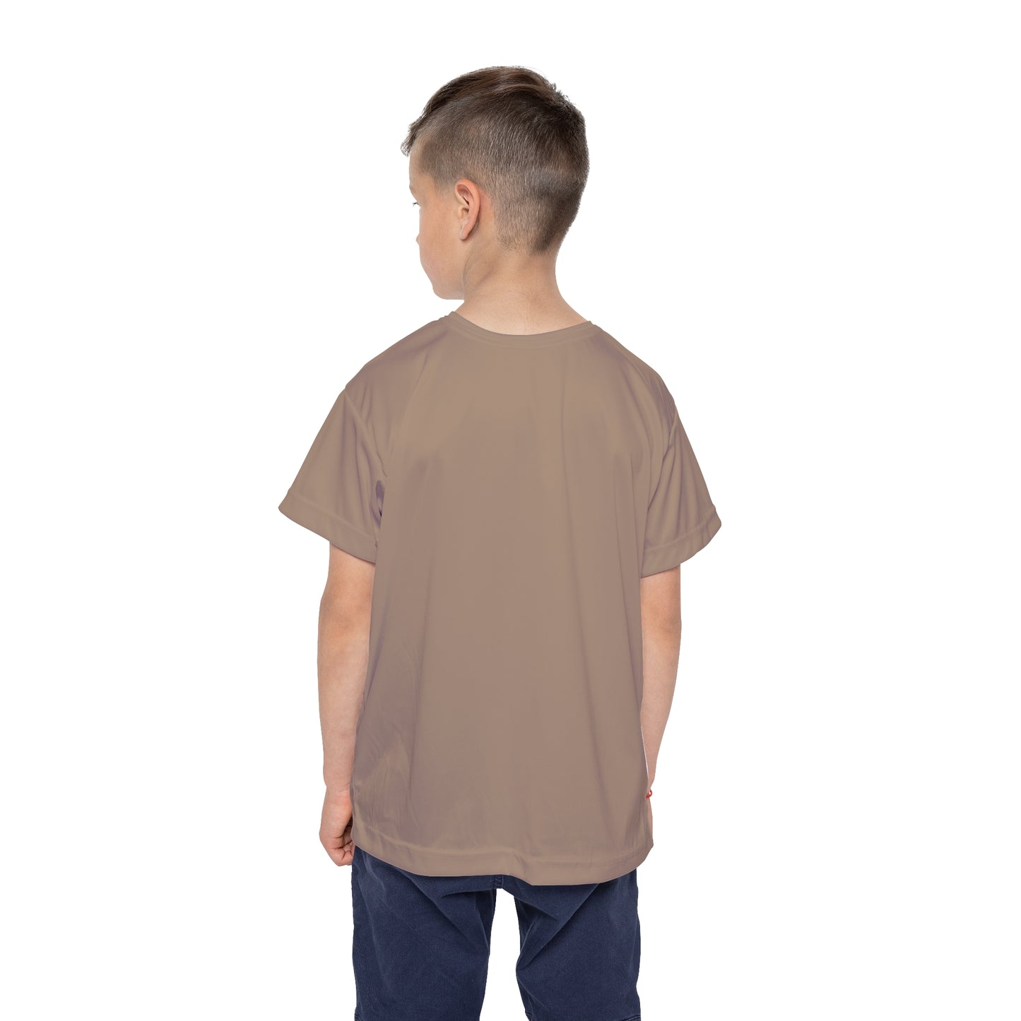 Comfort Fit Kids’ Solid Beige Tee