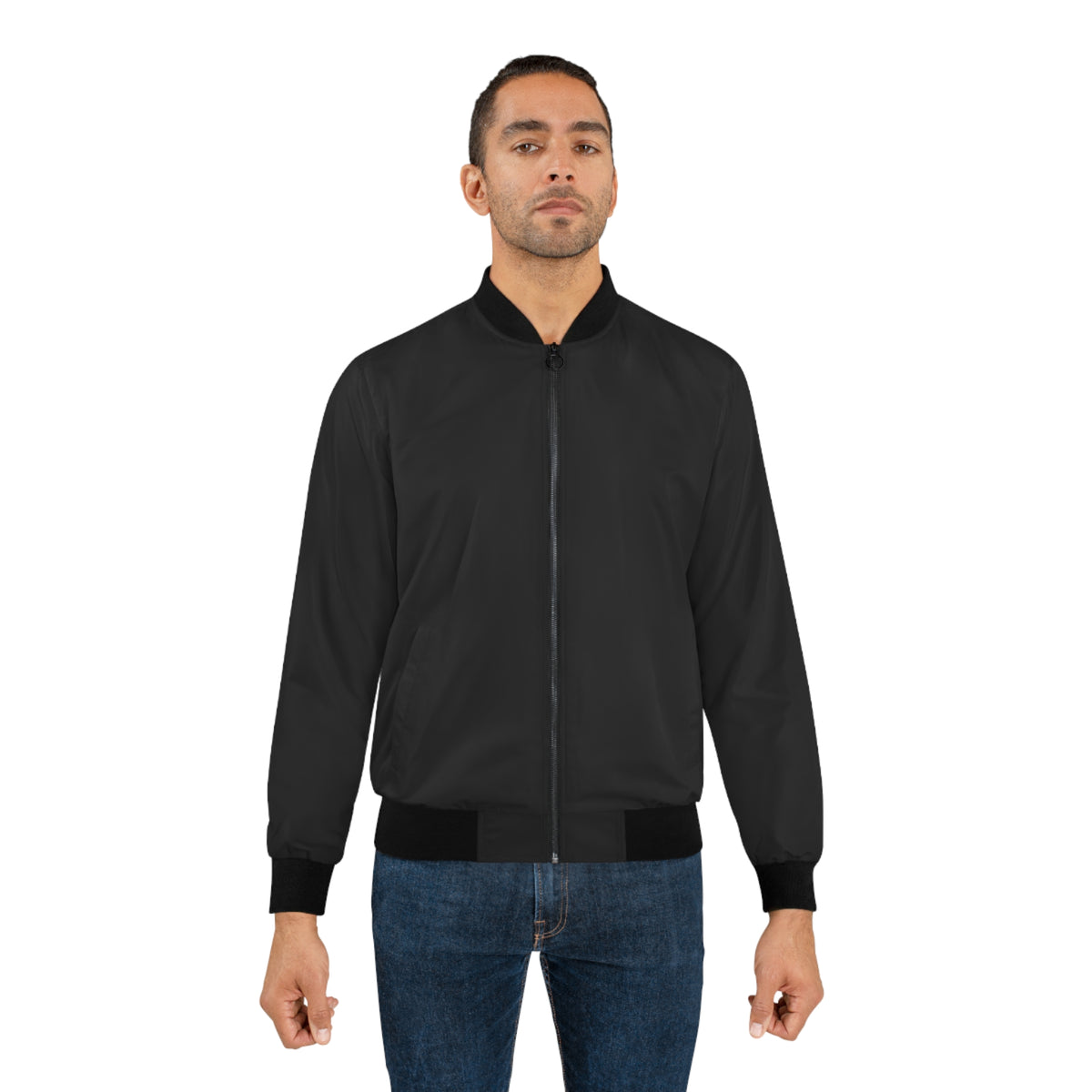 Men’s All-Over Print Bomber Jacket for Casual Streetwear