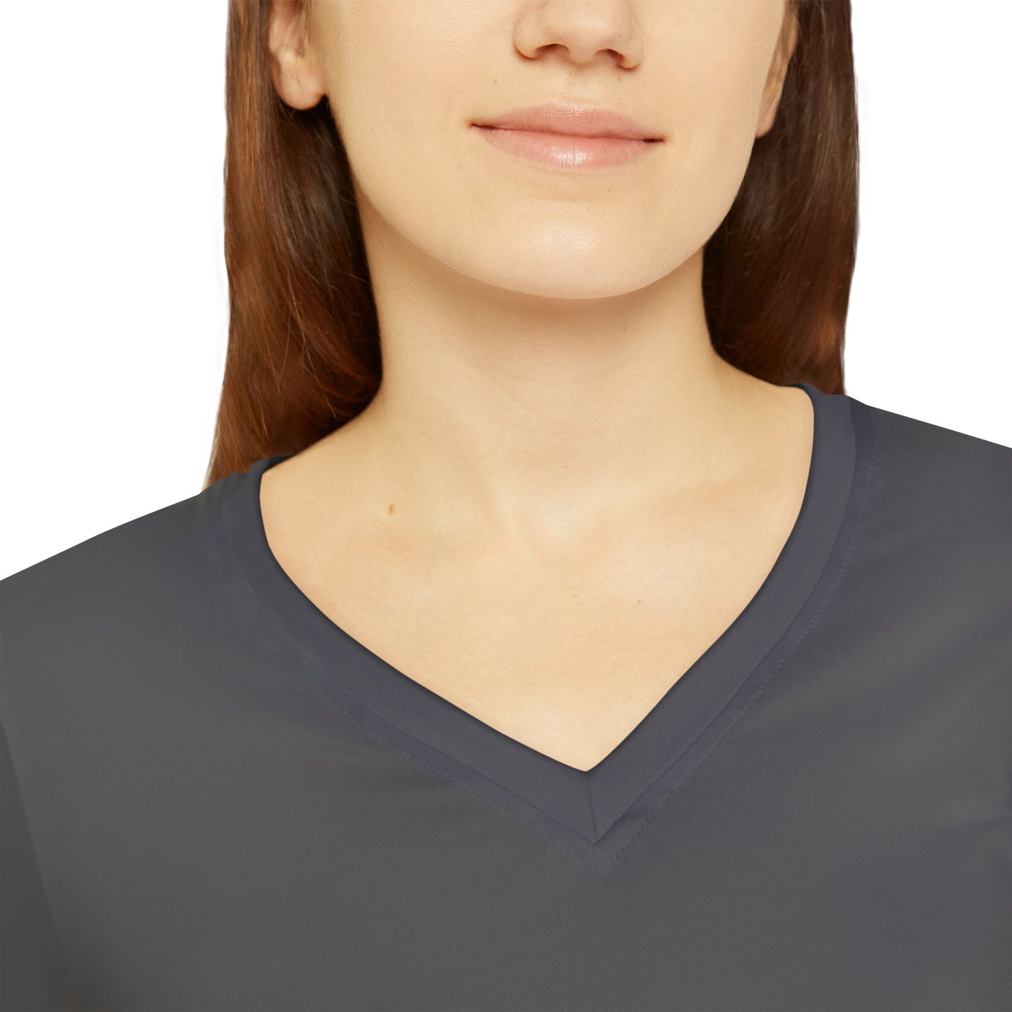 Chic Women's Long Sleeve V-Neck Shirt Casual Layering Top