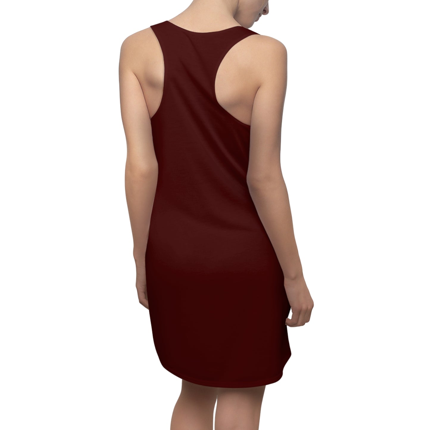 Chic AOP Women’s Racerback Dress – Summer & Casual Wear