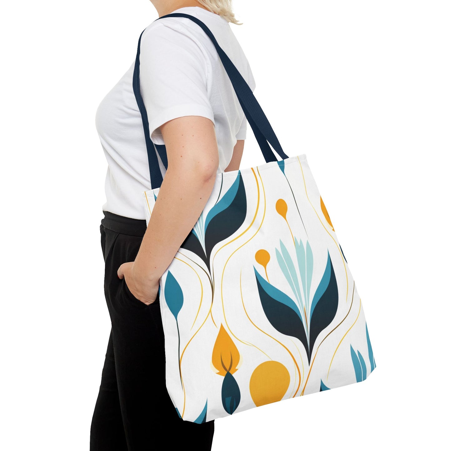 Contemporary Botanical Design Tote Bag
