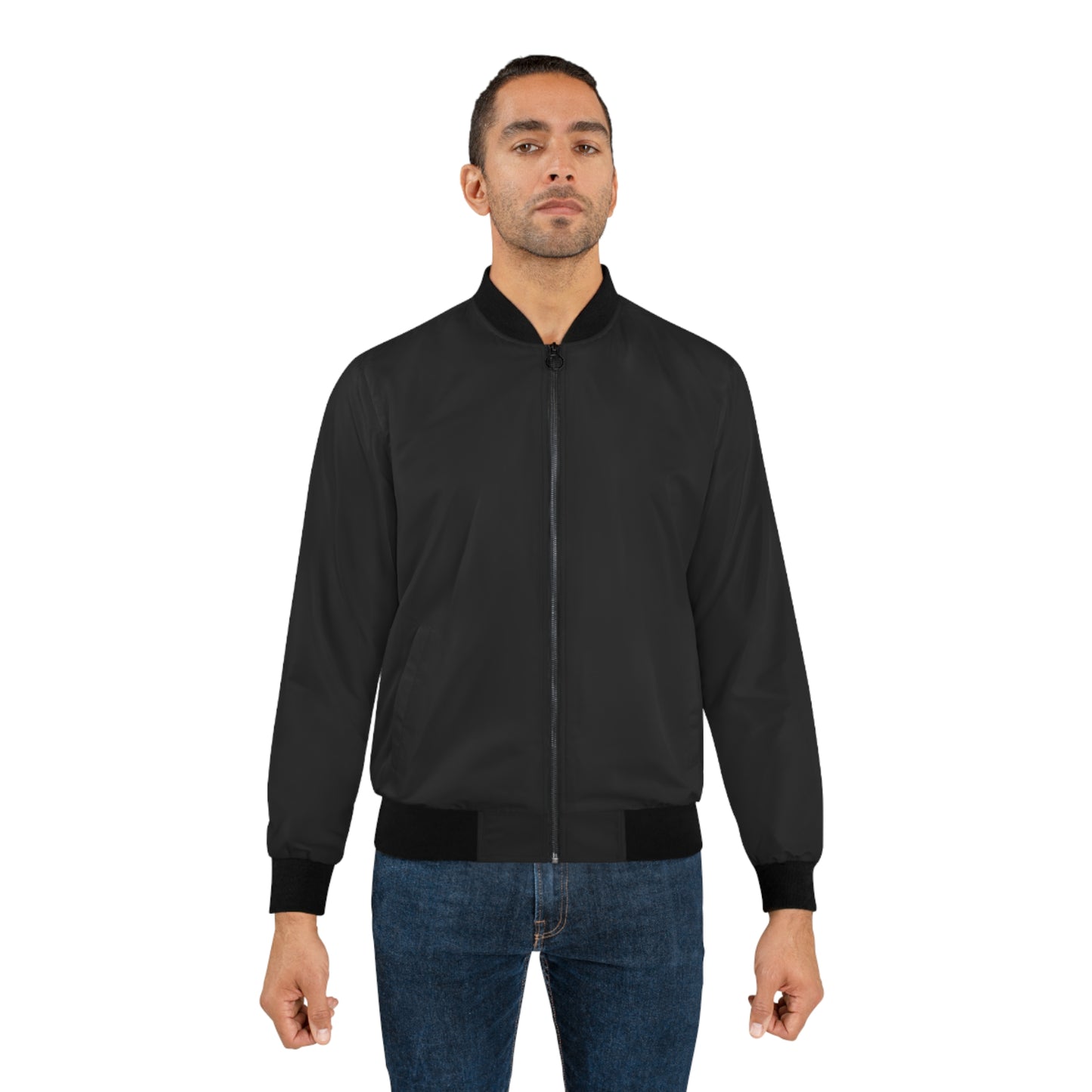 Men’s All-Over Print Bomber Jacket for Casual Streetwear