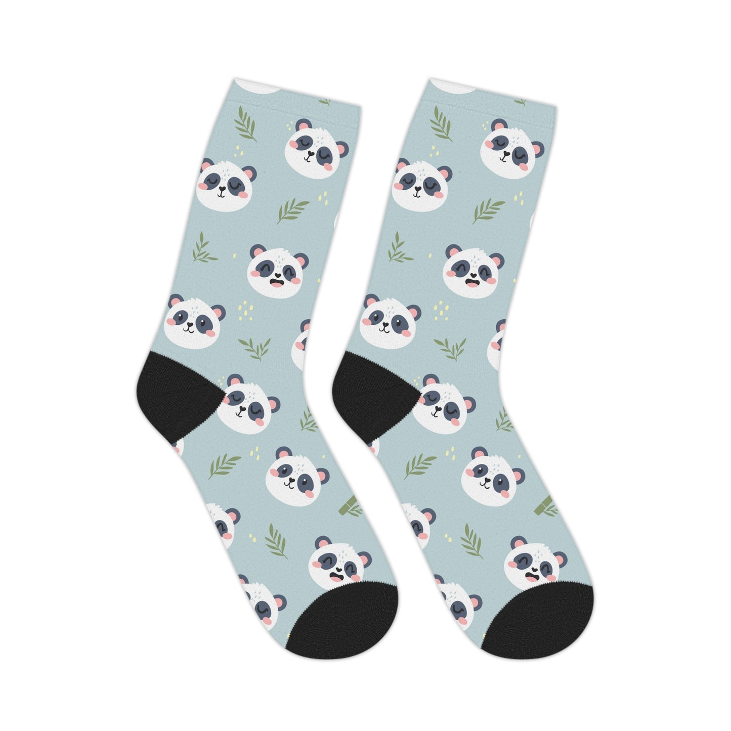 Panda-patterned Mid-length Socks