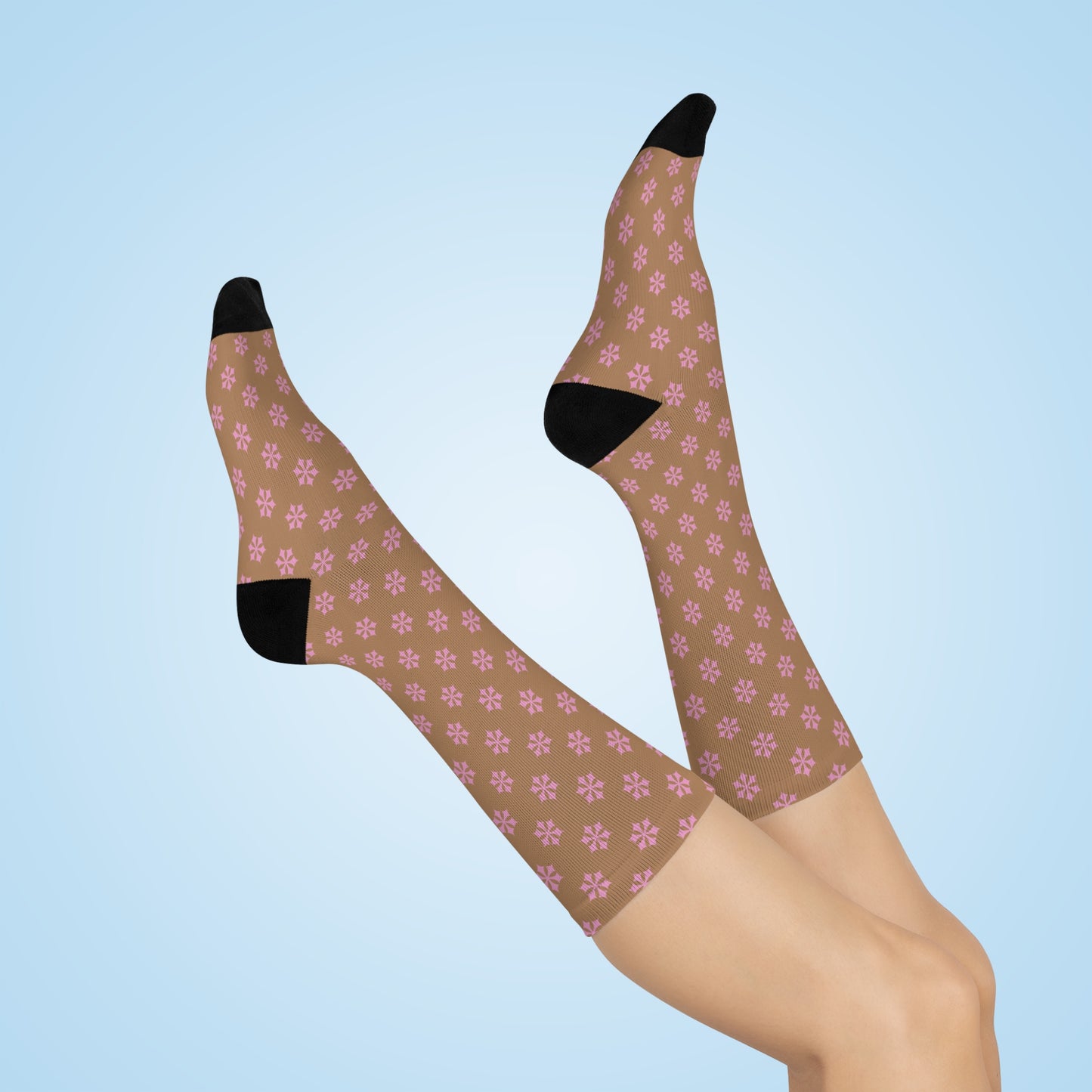 Patterned Cushioned Crew Socks