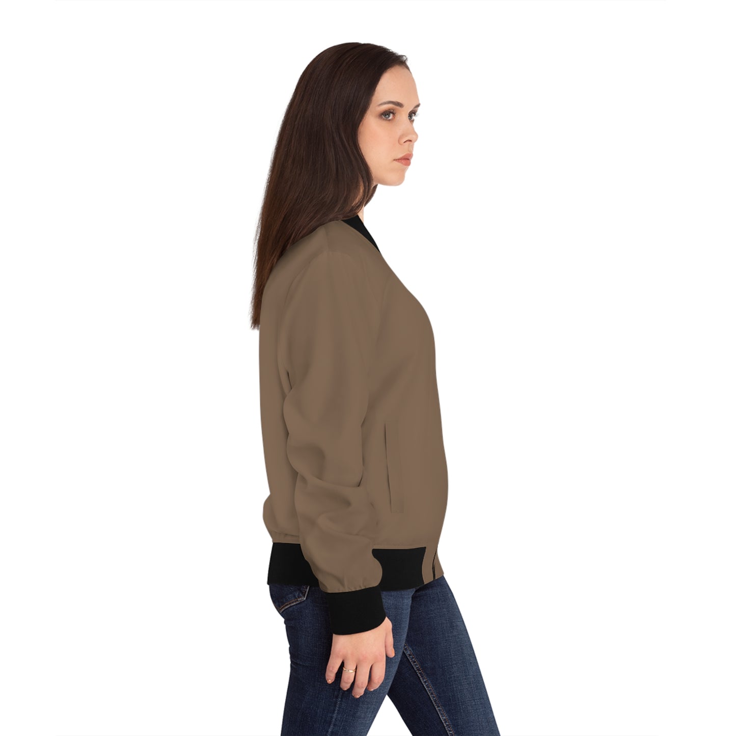 Stylish AOP Women’s Bomber Jacket for Casual Streetwear