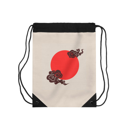 Asian Art Inspired Drawstring Backpack