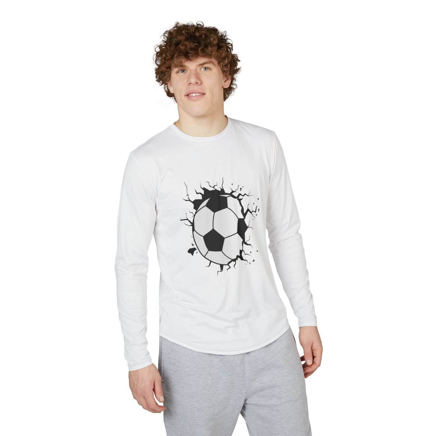 Men’s Soccer Long Sleeve Shirt | Performance Athletic Sports Tee