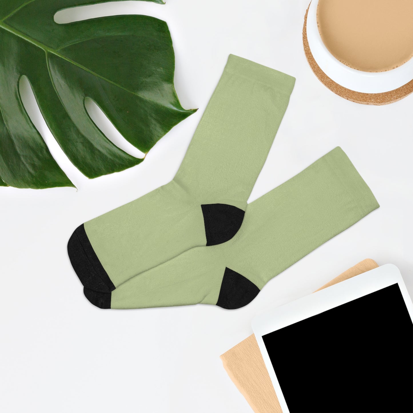 Green knee-high Recycled Poly Socks