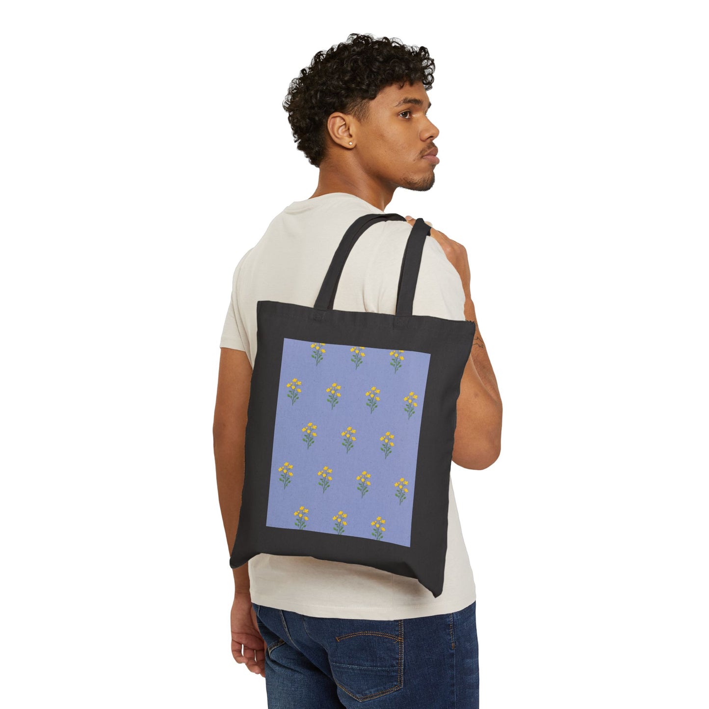 Minimalist Floral Art Tote Bag