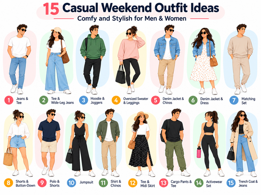 15 Casual Weekend Outfit Ideas That Are Comfy and Stylish