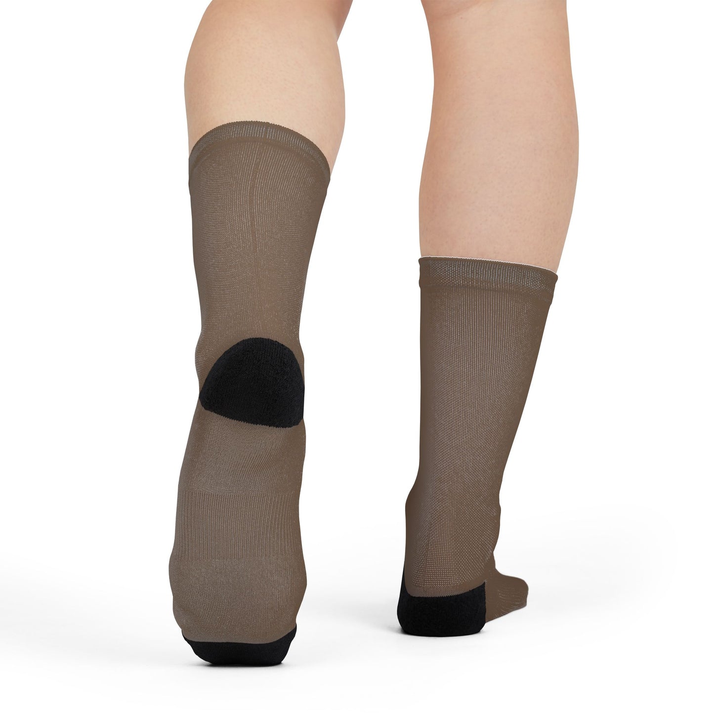 Brown Sublimation Crew Socks