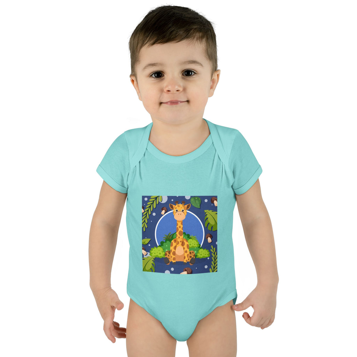 Adorable Giraffe Art Infant Romper