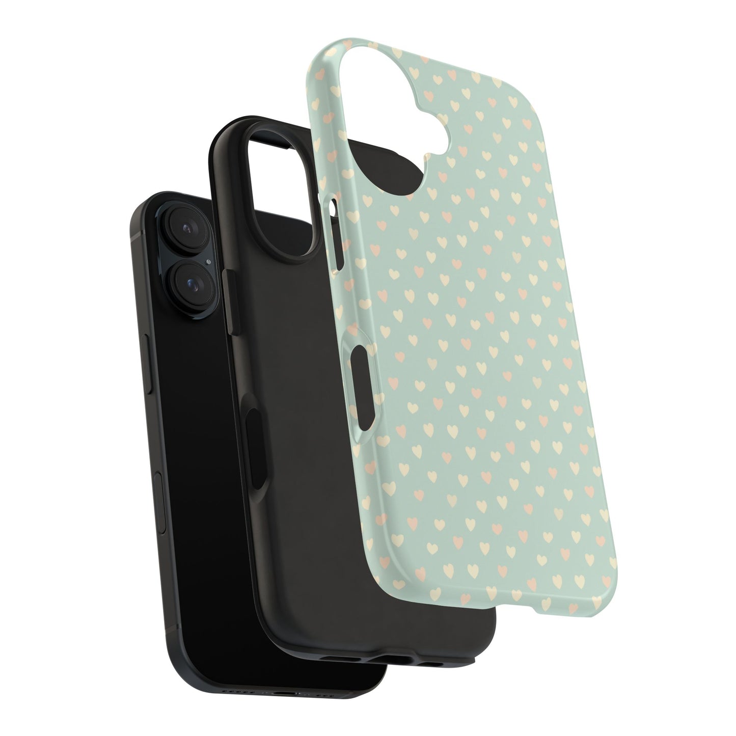 Phone Case With Heart Pattern