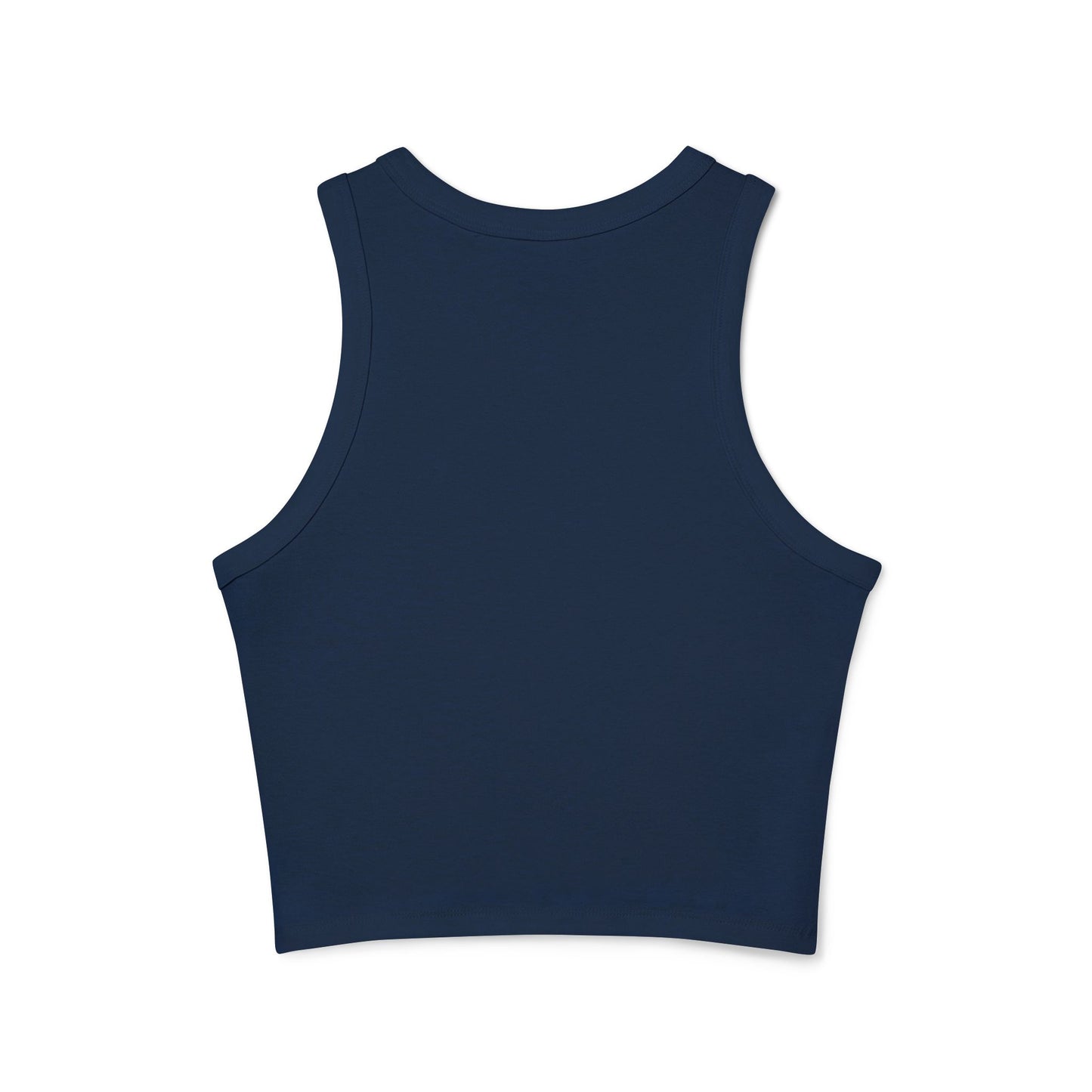 Women’s Chic Racer Tank Top – Casual Summer Crop Top