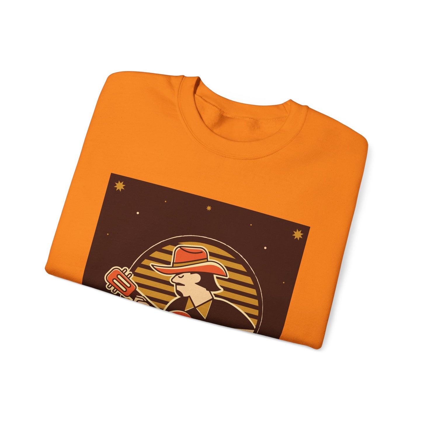 Retro Musician Graphic Unisex Crewneck Sweatshirt