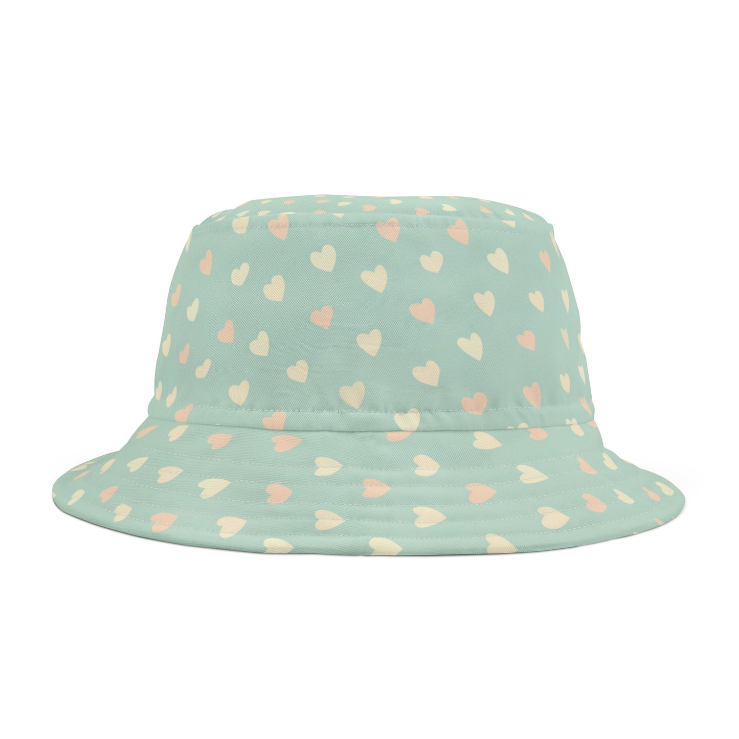 Bucket Hat Heart Pattern