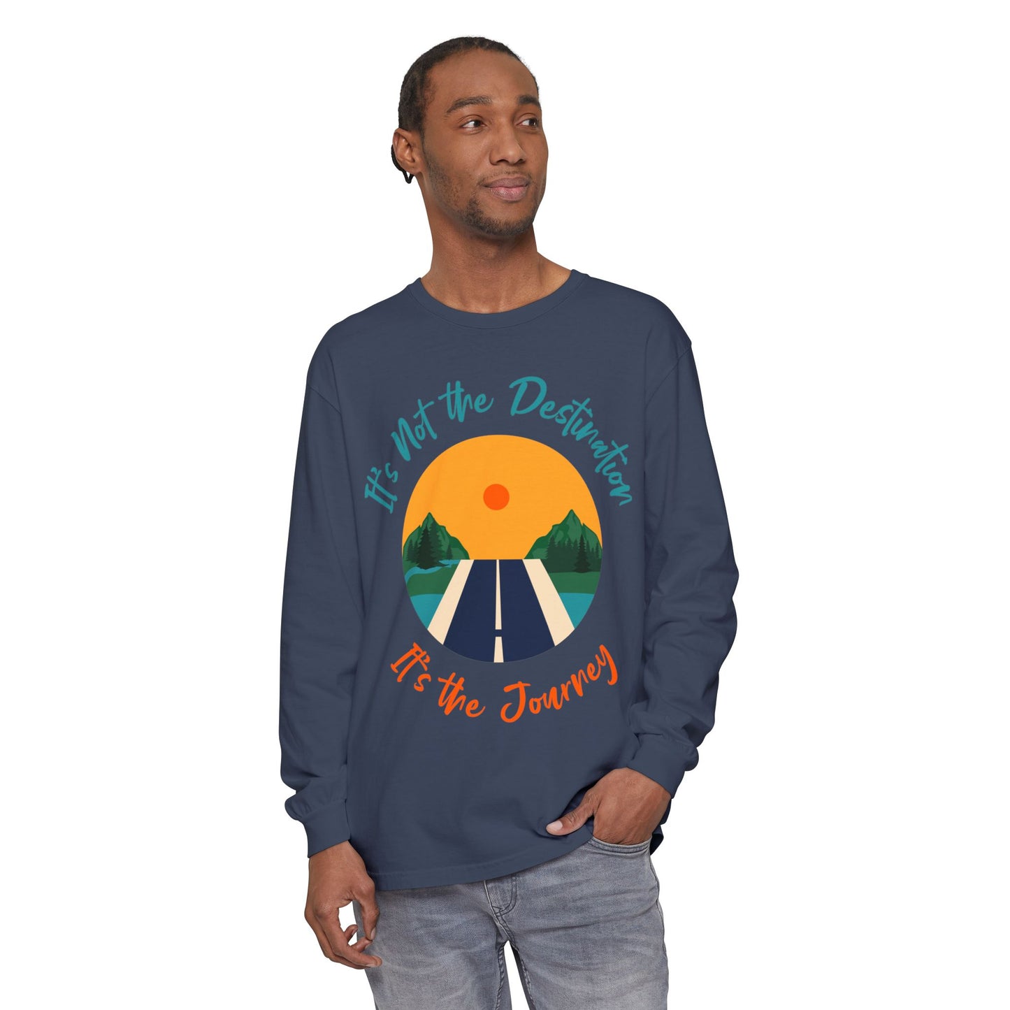 Unisex Garment-dyed Long Sleeve T-Shirt