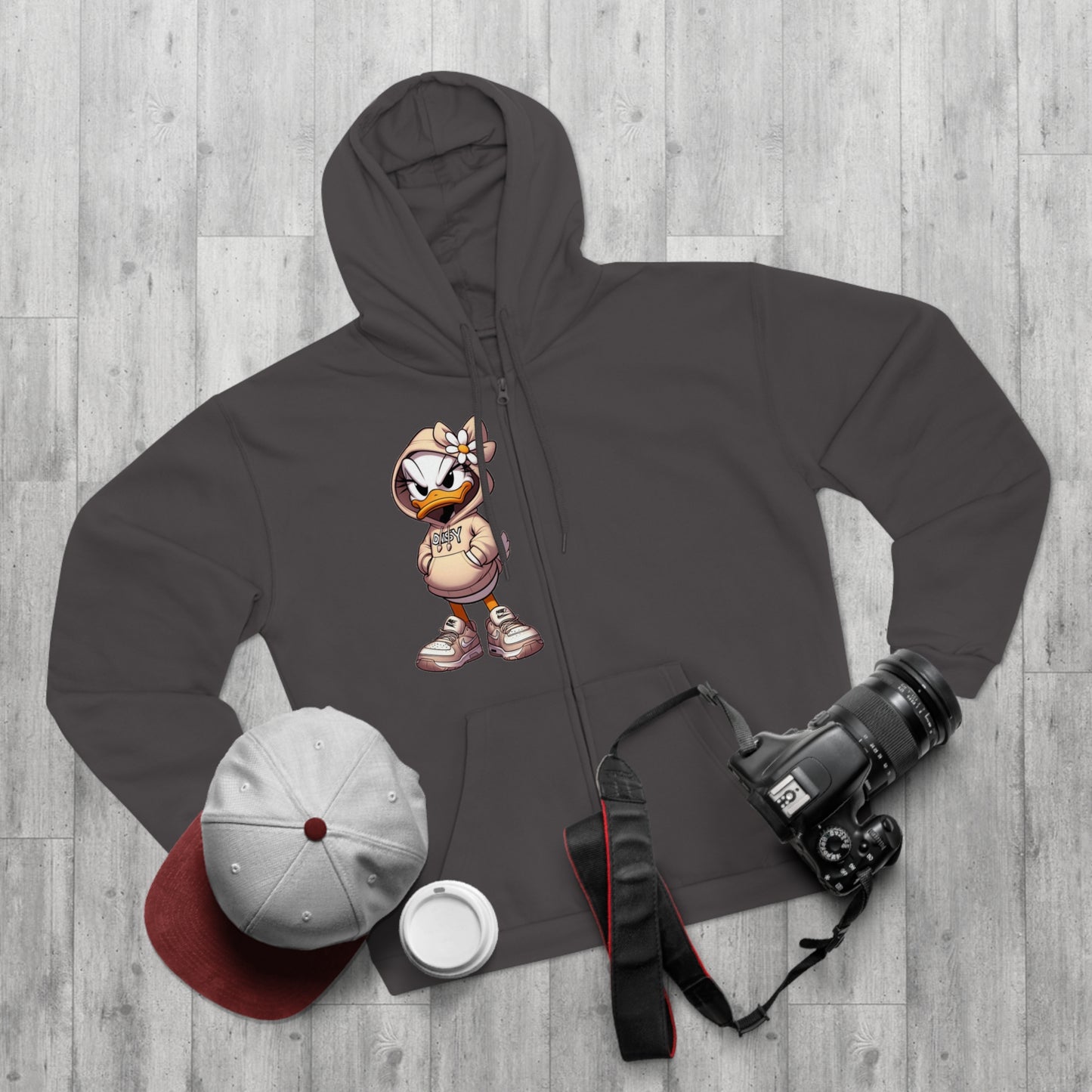 Streetwear Zip Hoodie for Women Trendy Casual Zip-Up Hoodie
