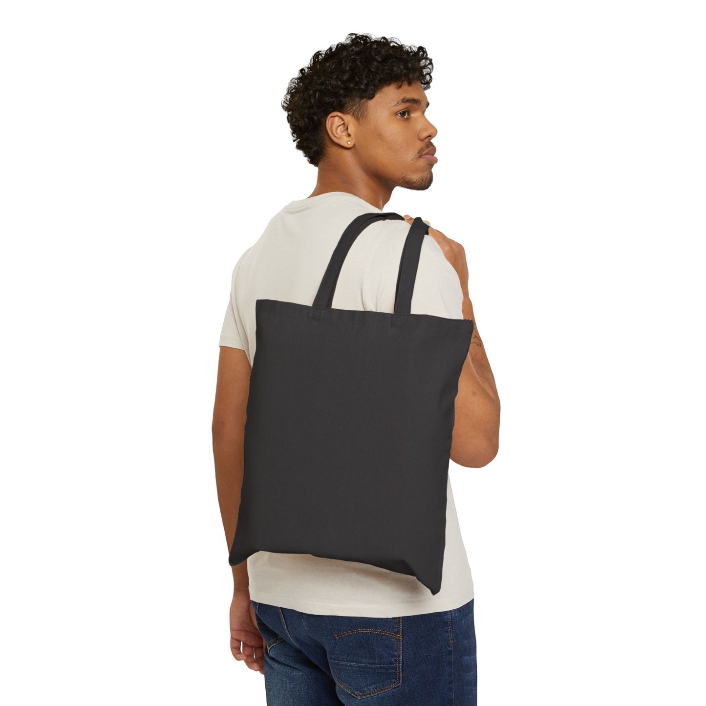 Hiker Sunset Landscape Canvas Tote Bag