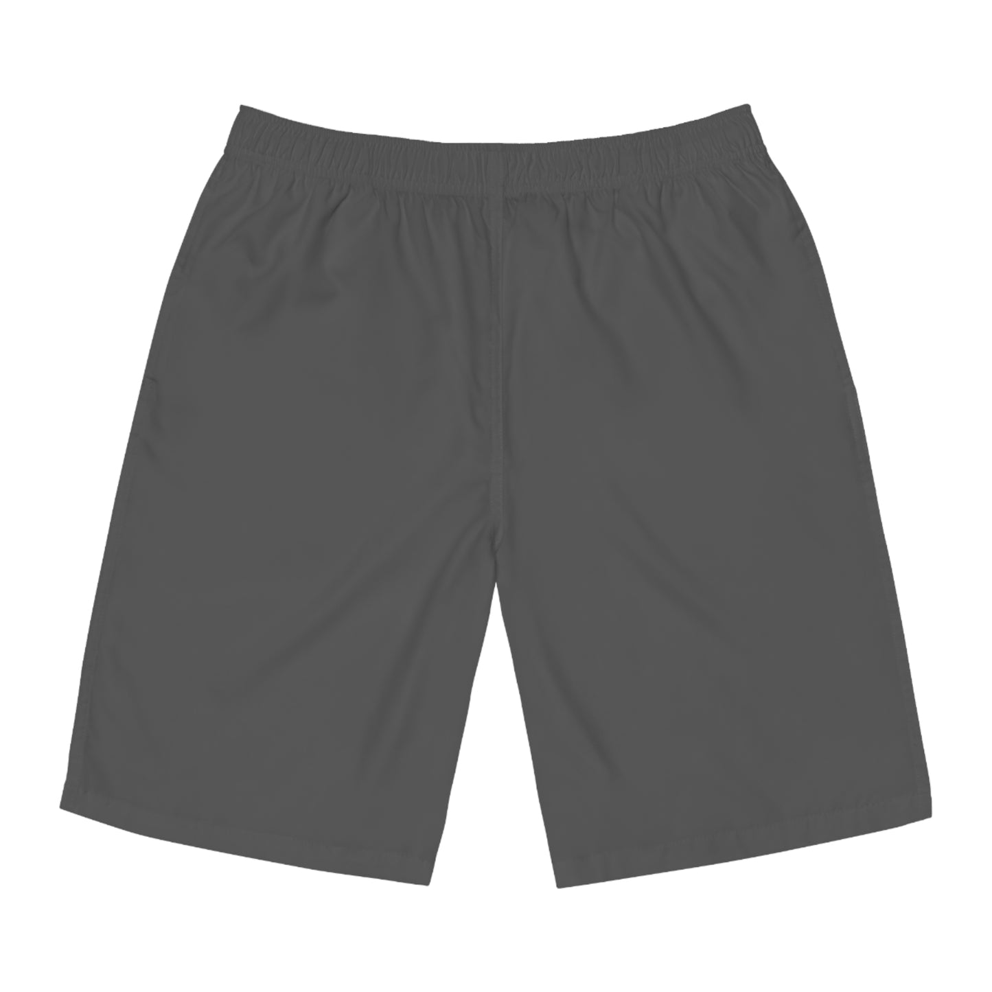 Gray Men’s All-Over Print Board Shorts for Summer Wear
