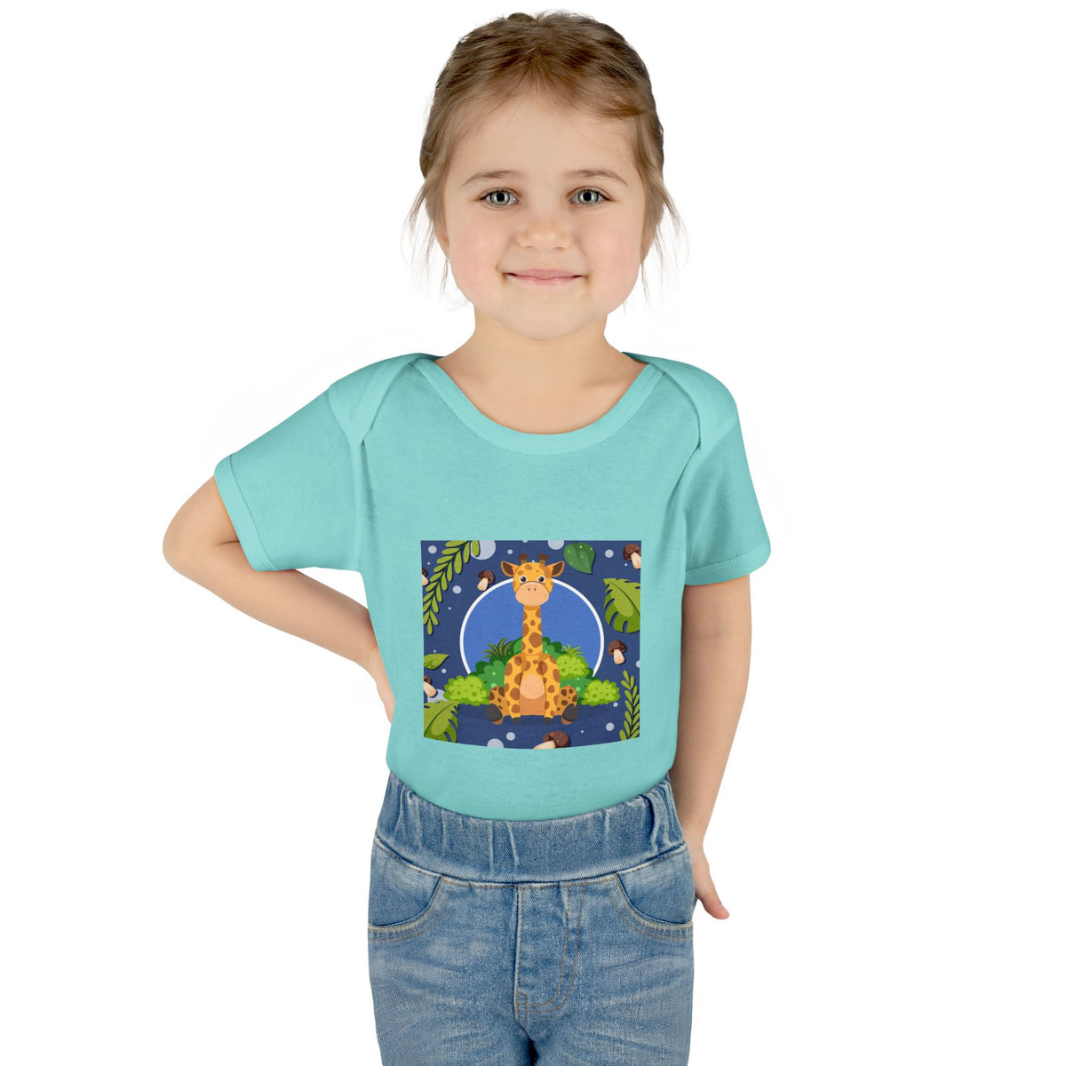 Adorable Giraffe Art Infant Romper