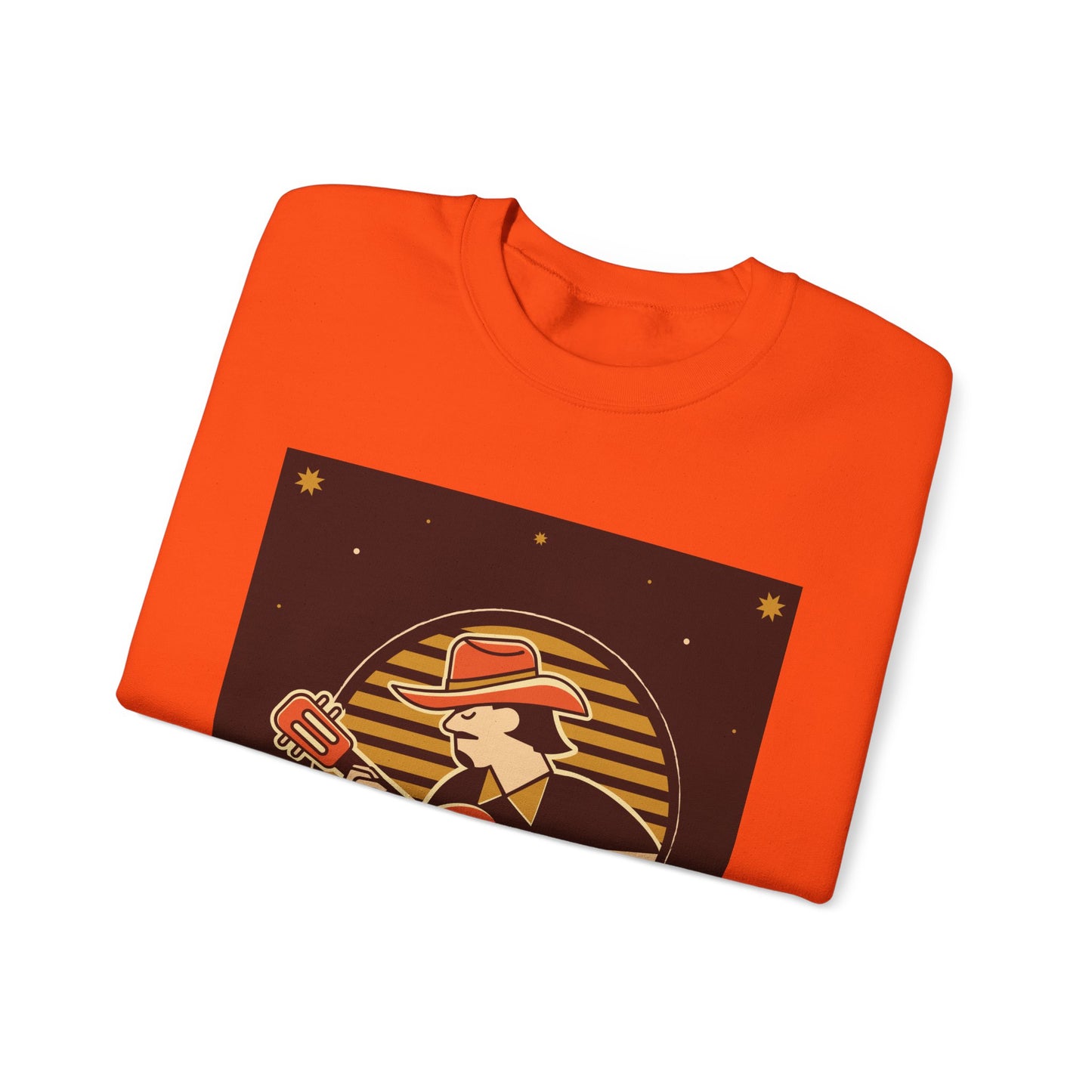 Retro Musician Graphic Unisex Crewneck Sweatshirt