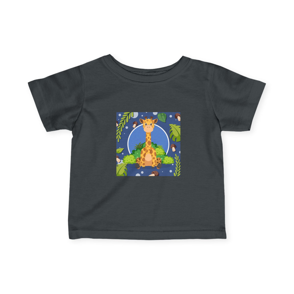 Cute Jungle Giraffe Kids Cotton T-Shirt