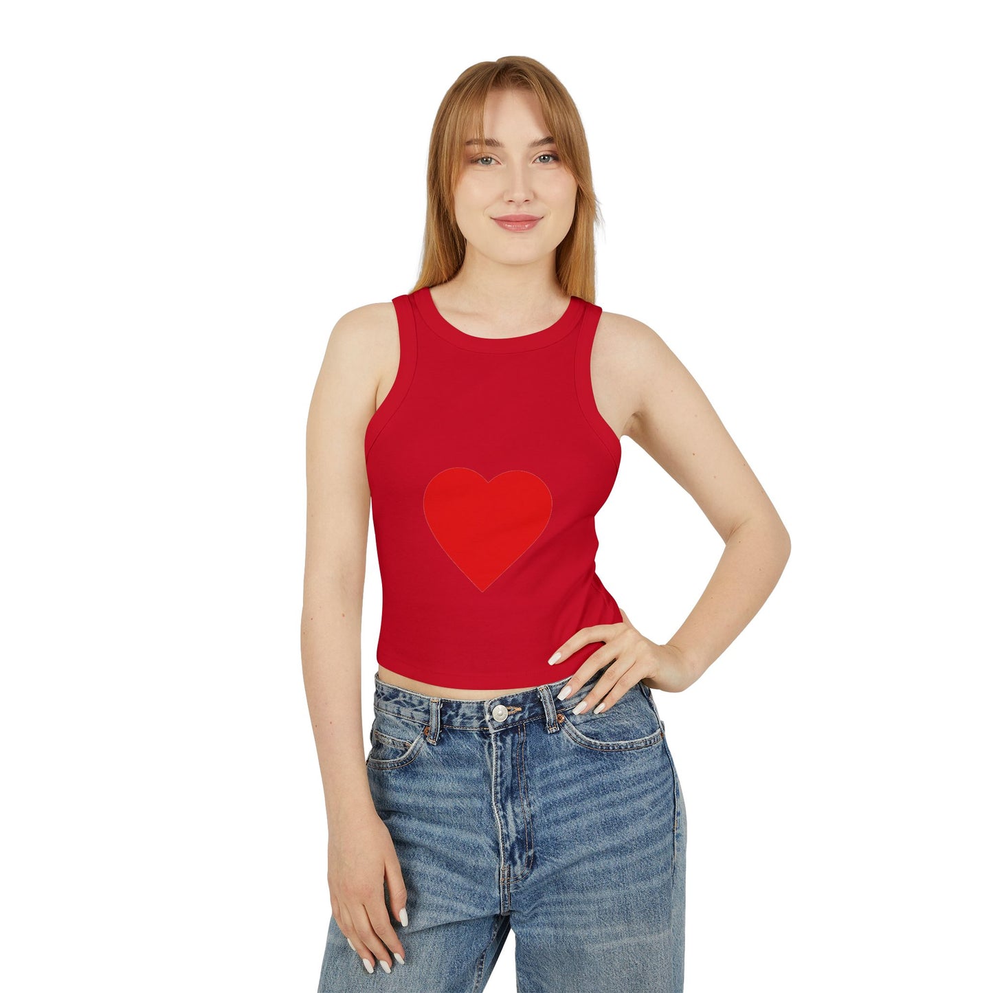 Chic Women's Racer Tank Top, Summer Fashion, Crop Top, Sportswear, Trendy Activewear, Versatile Layering Piece