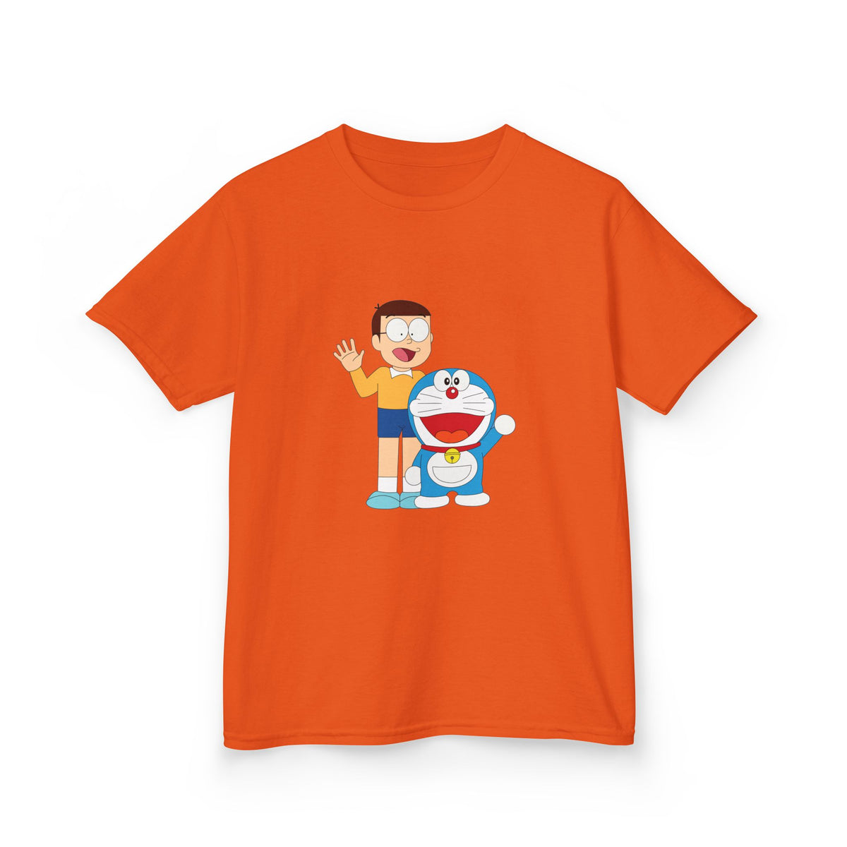 Kids Heavy Cotton Teal T-Shirt with a Graphic Design