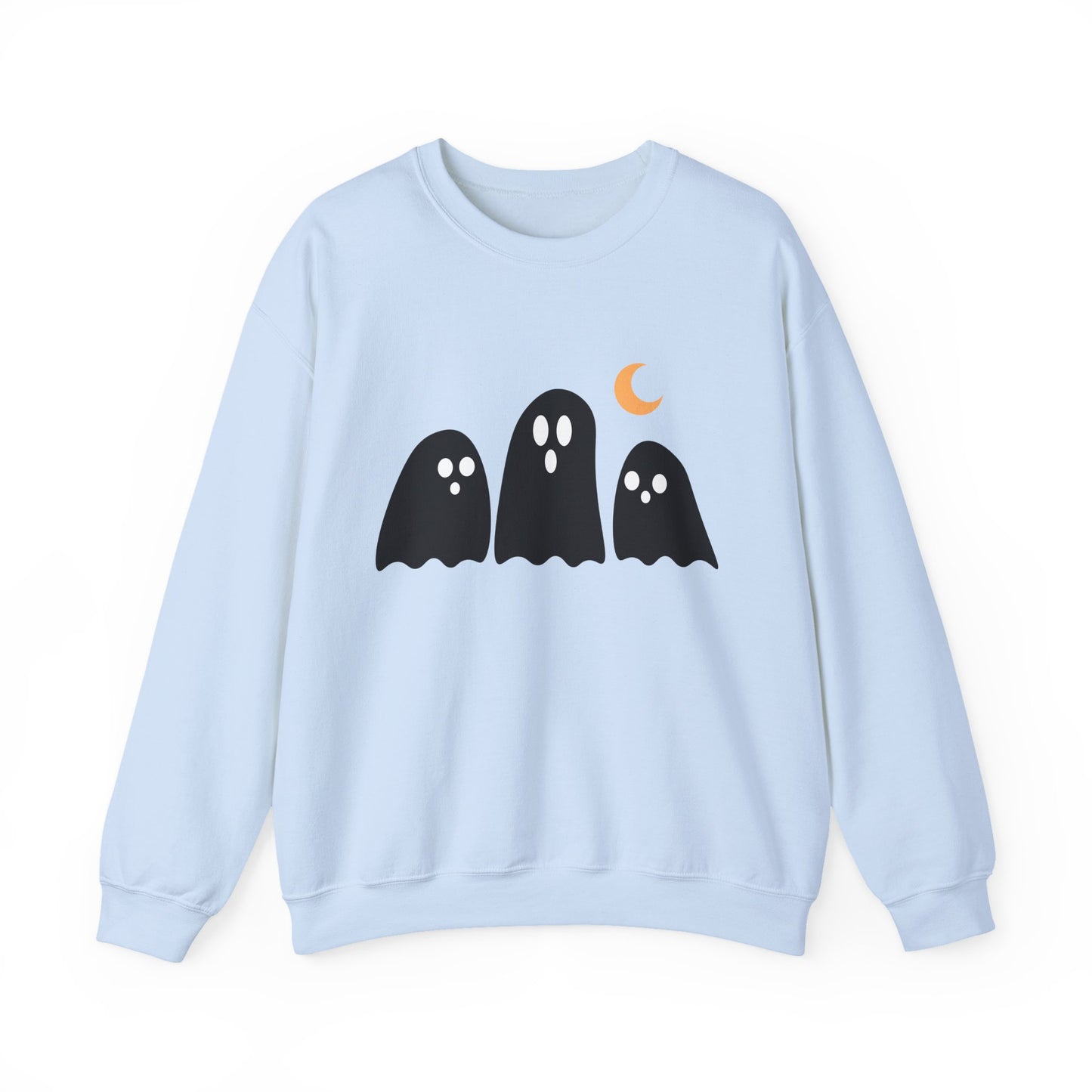 Kawaii Ghost Halloween Unisex Crewneck Sweatshirt
