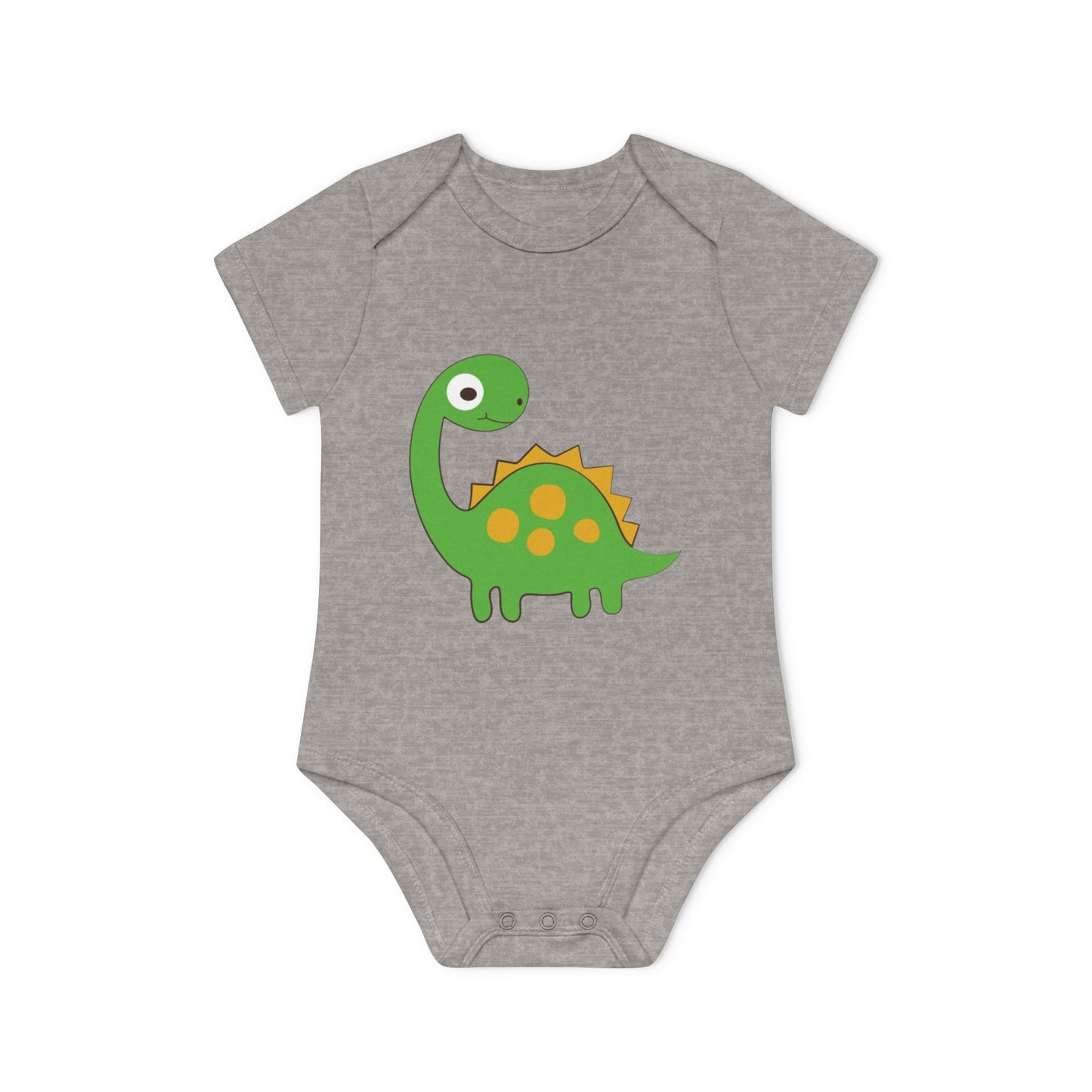 Baby Navy Blue Short Sleeve Dinosaur Bodysuit