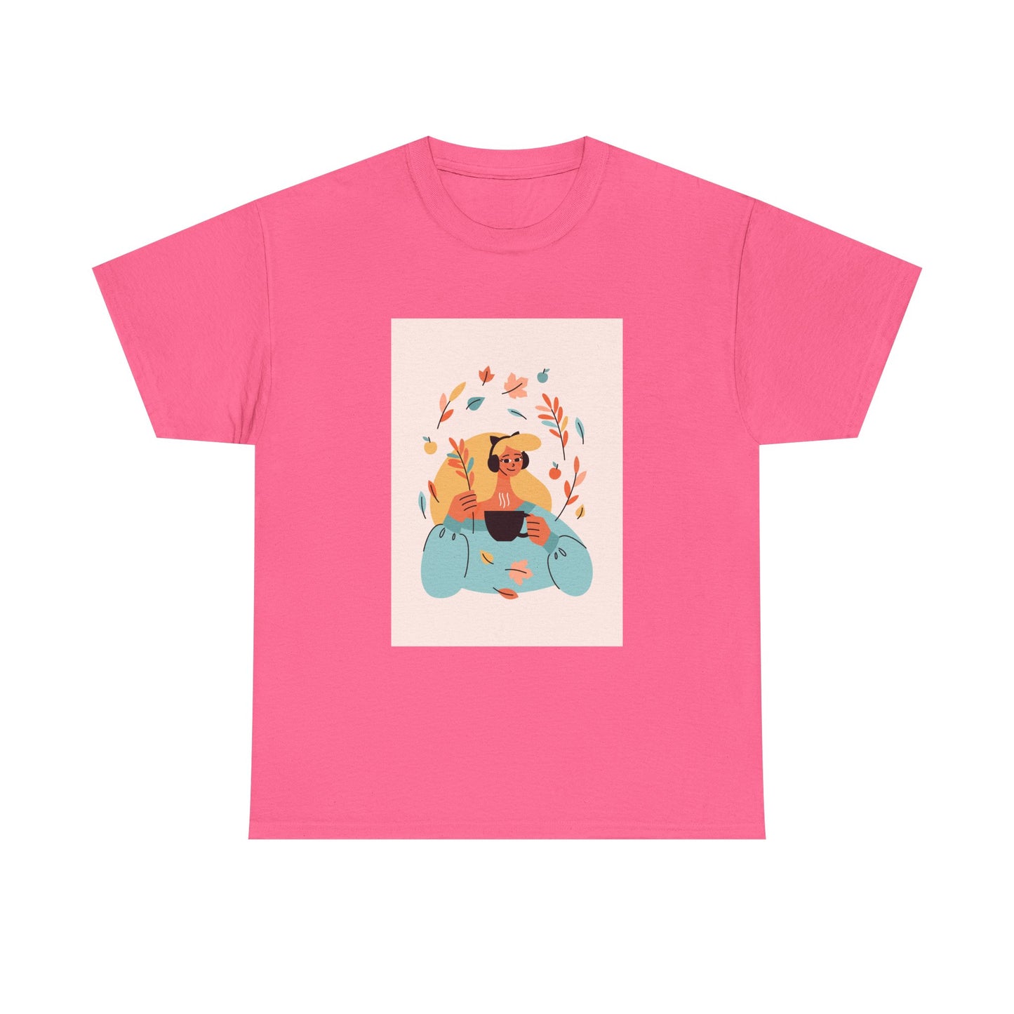 Unisex Cozy Bear Illustration Heavy Cotton T-Shirt