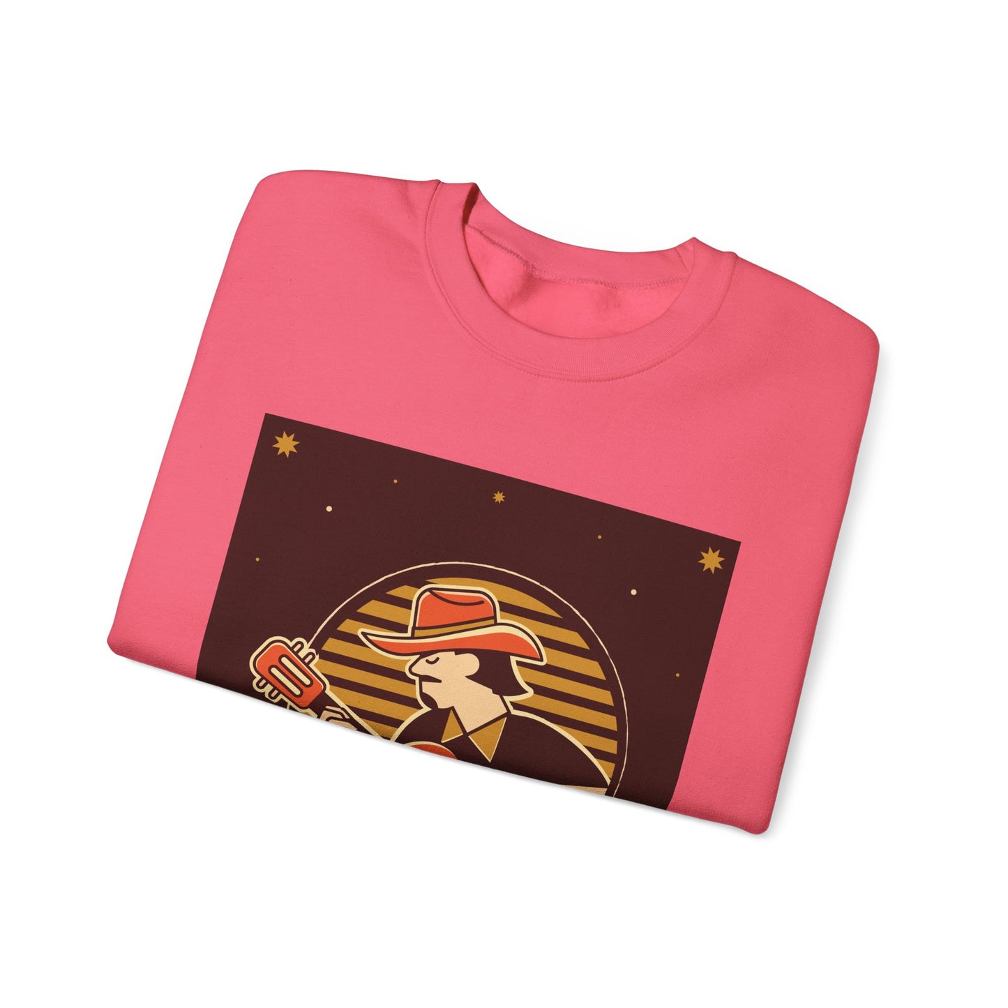 Retro Musician Graphic Unisex Crewneck Sweatshirt