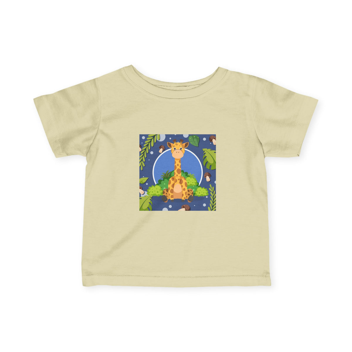 Cute Jungle Giraffe Kids Cotton T-Shirt