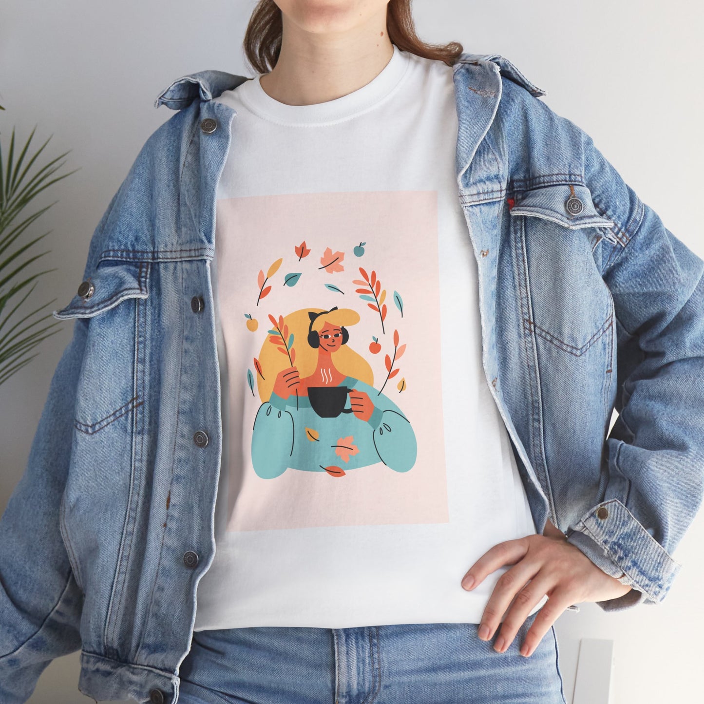 Unisex Cozy Bear Illustration Heavy Cotton T-Shirt