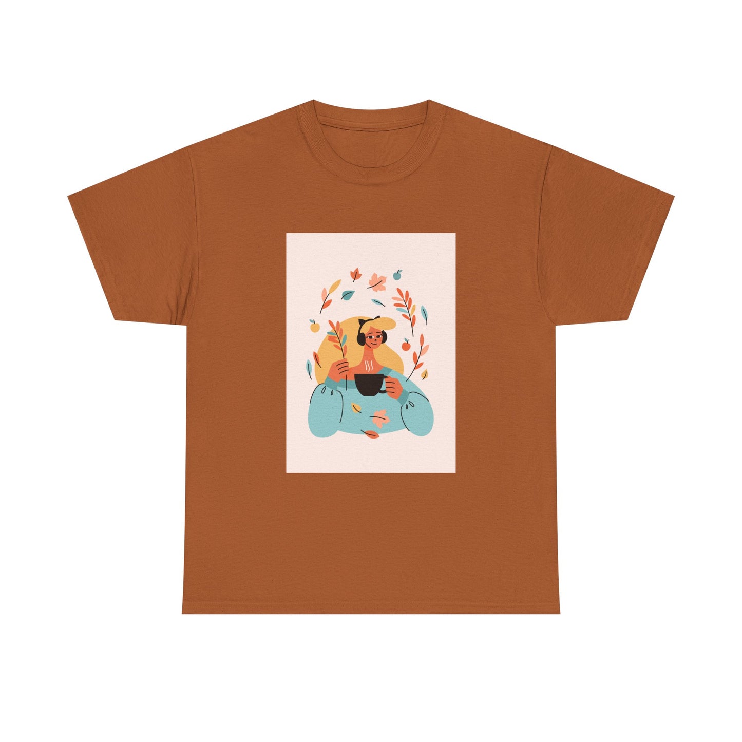 Unisex Cozy Bear Illustration Heavy Cotton T-Shirt