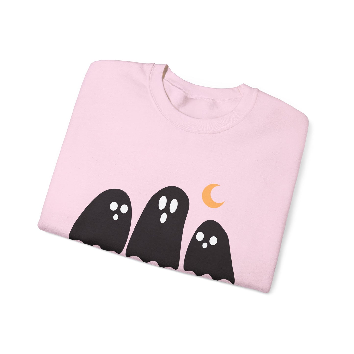 Kawaii Ghost Halloween Unisex Crewneck Sweatshirt