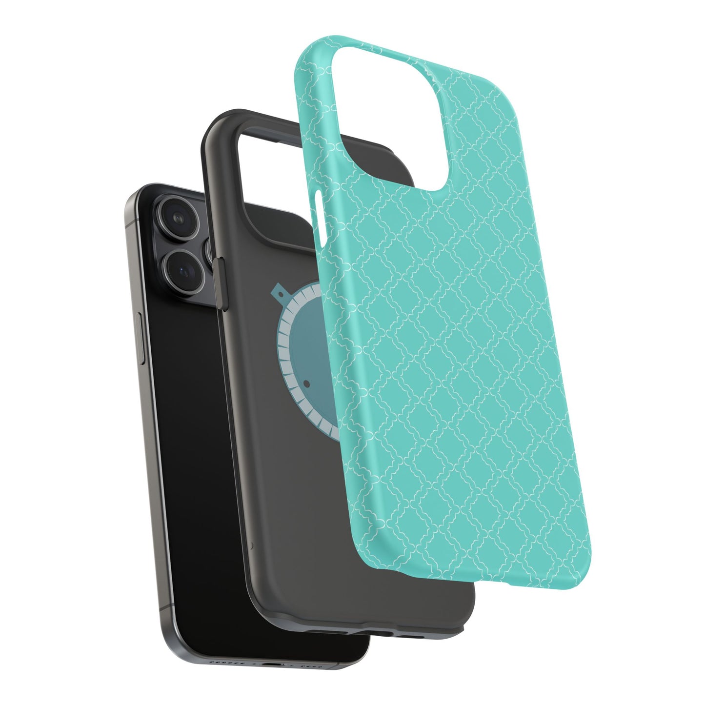 Green Phone Case Geometric Pattern