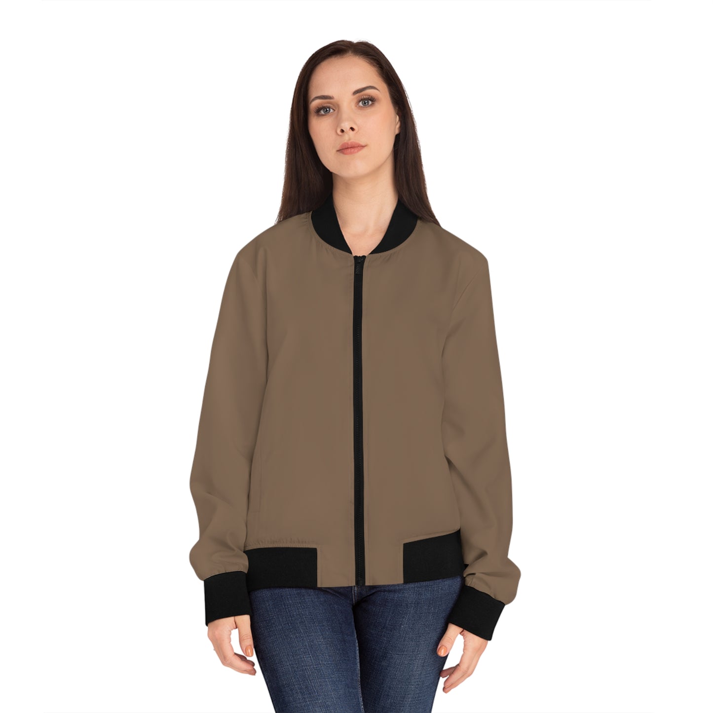 Stylish AOP Women’s Bomber Jacket for Casual Streetwear