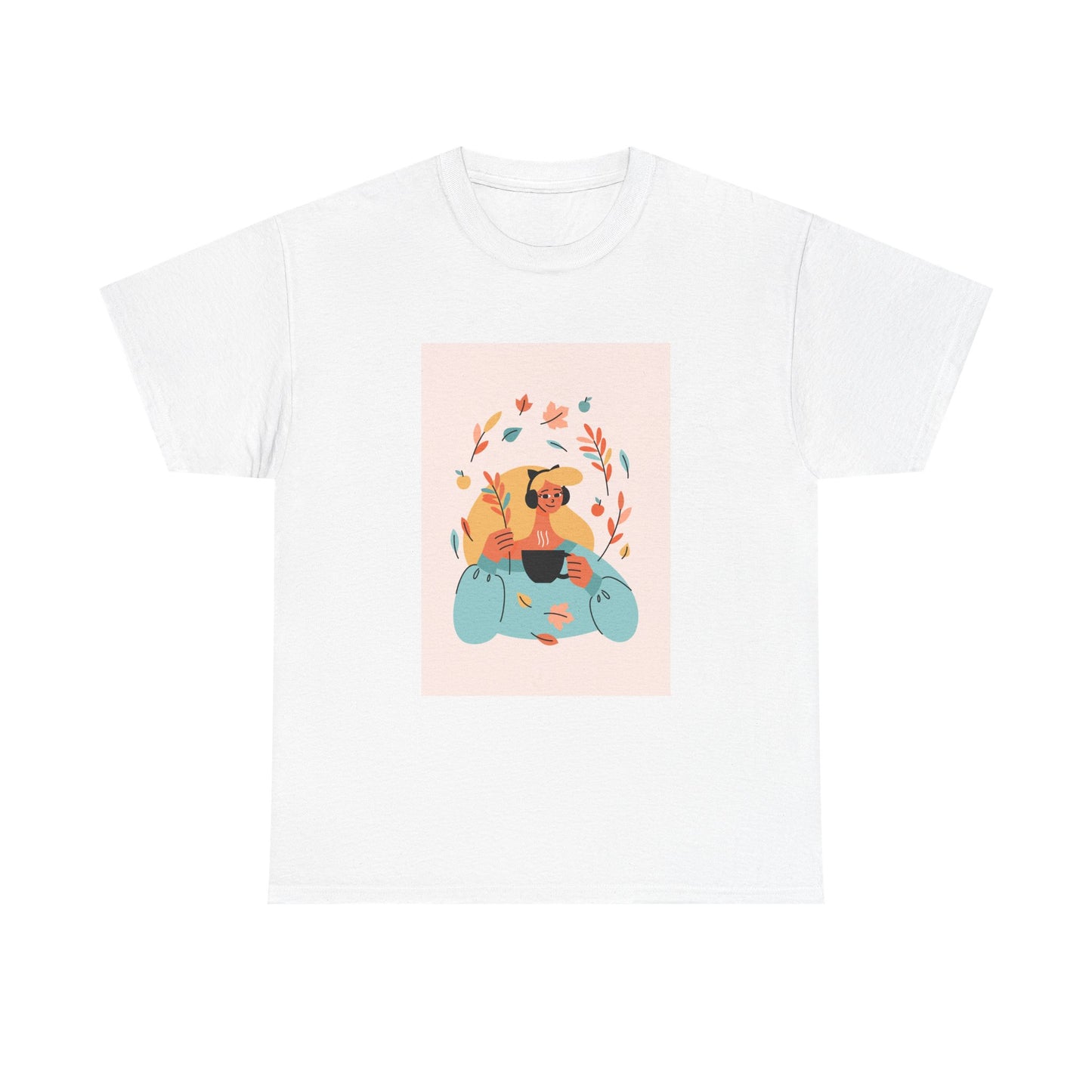 Unisex Cozy Bear Illustration Heavy Cotton T-Shirt