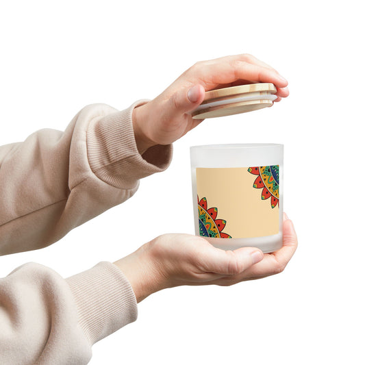 Frosted Glass Candle, 11oz