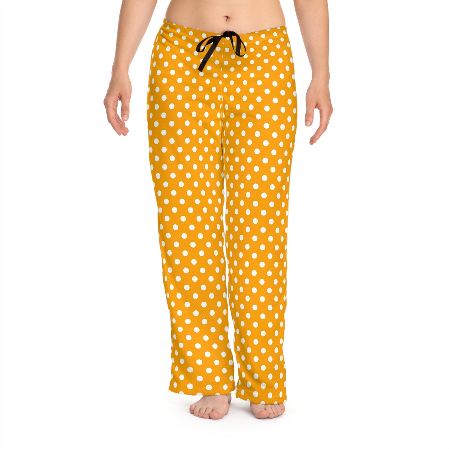 Cozy Polka Dot Women's Pajama Pants, Relaxed Fit Lounge Wear, Sleepy Days, Gifts for Her, Home Comfort Clothing