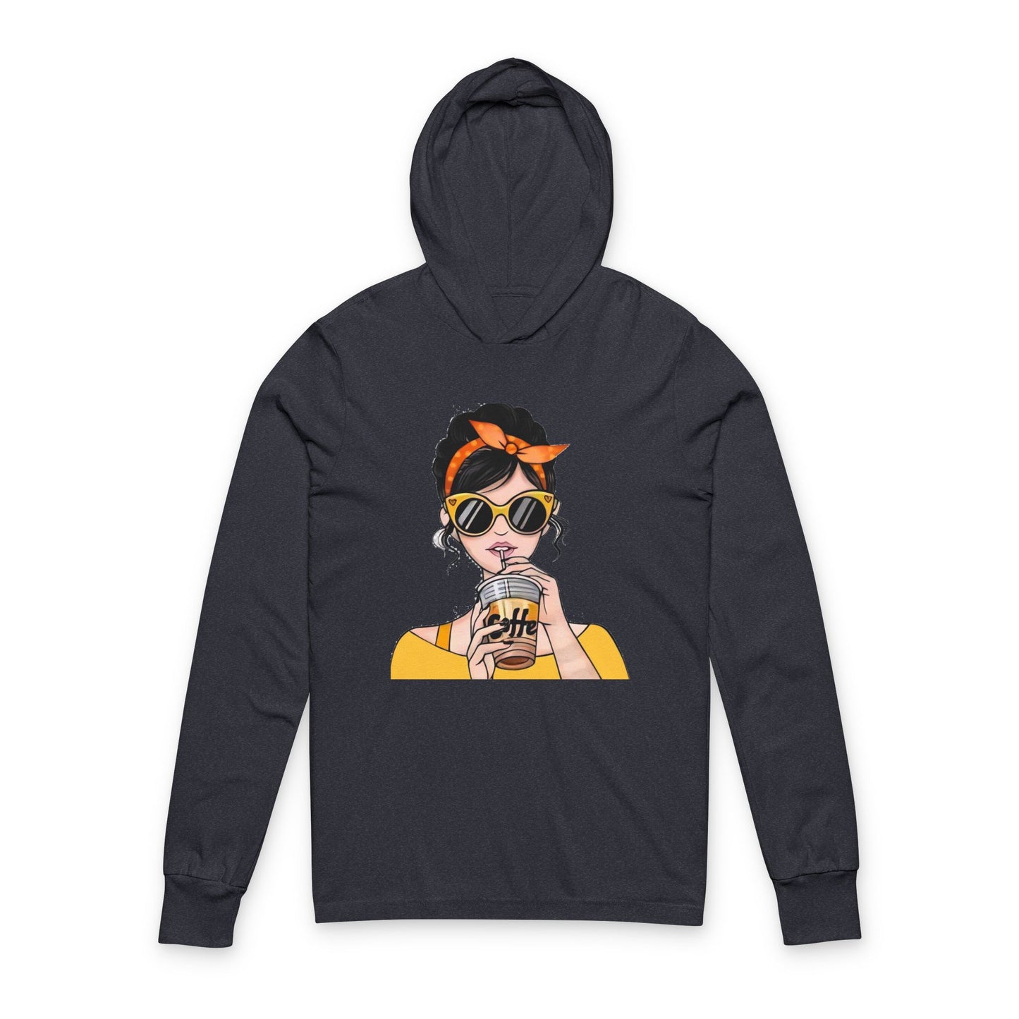 Hooded Long Sleeve Tee for Unisex | Casual Streetwear Top