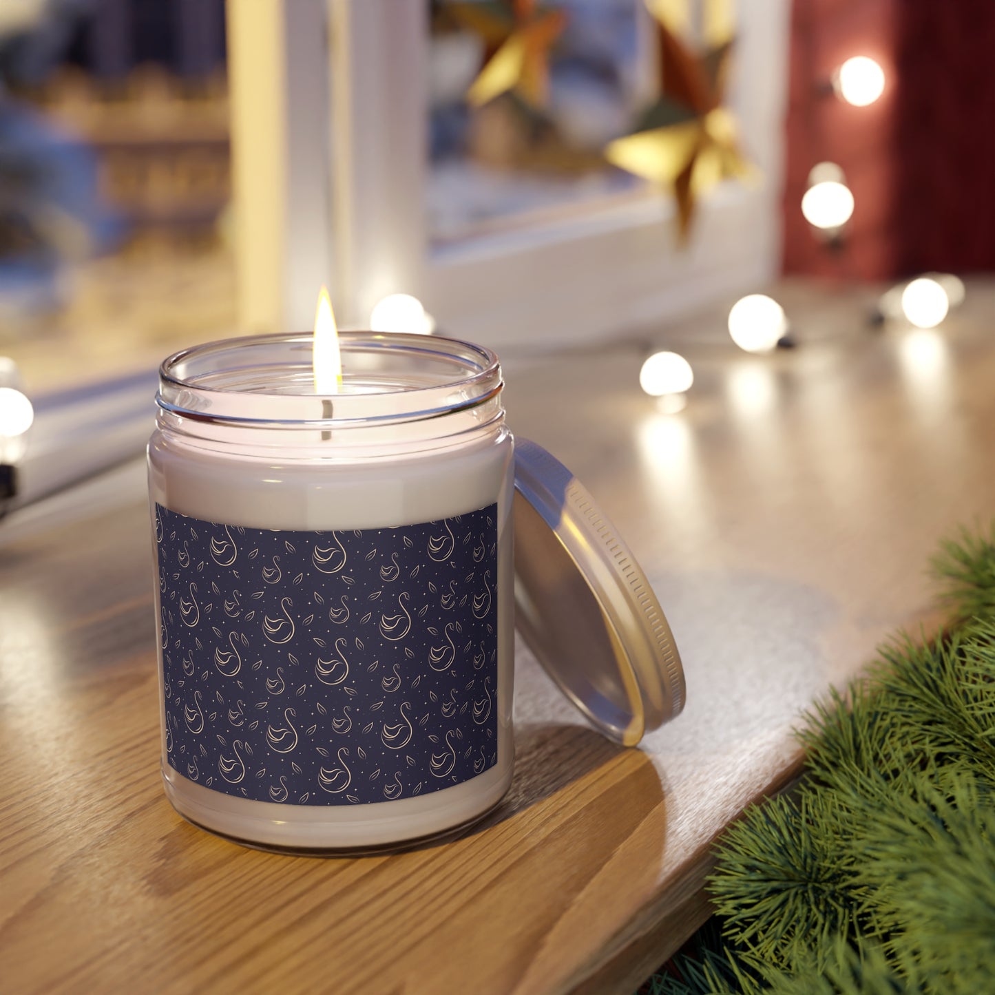 Scented Soy Candles with White Lid, 9oz