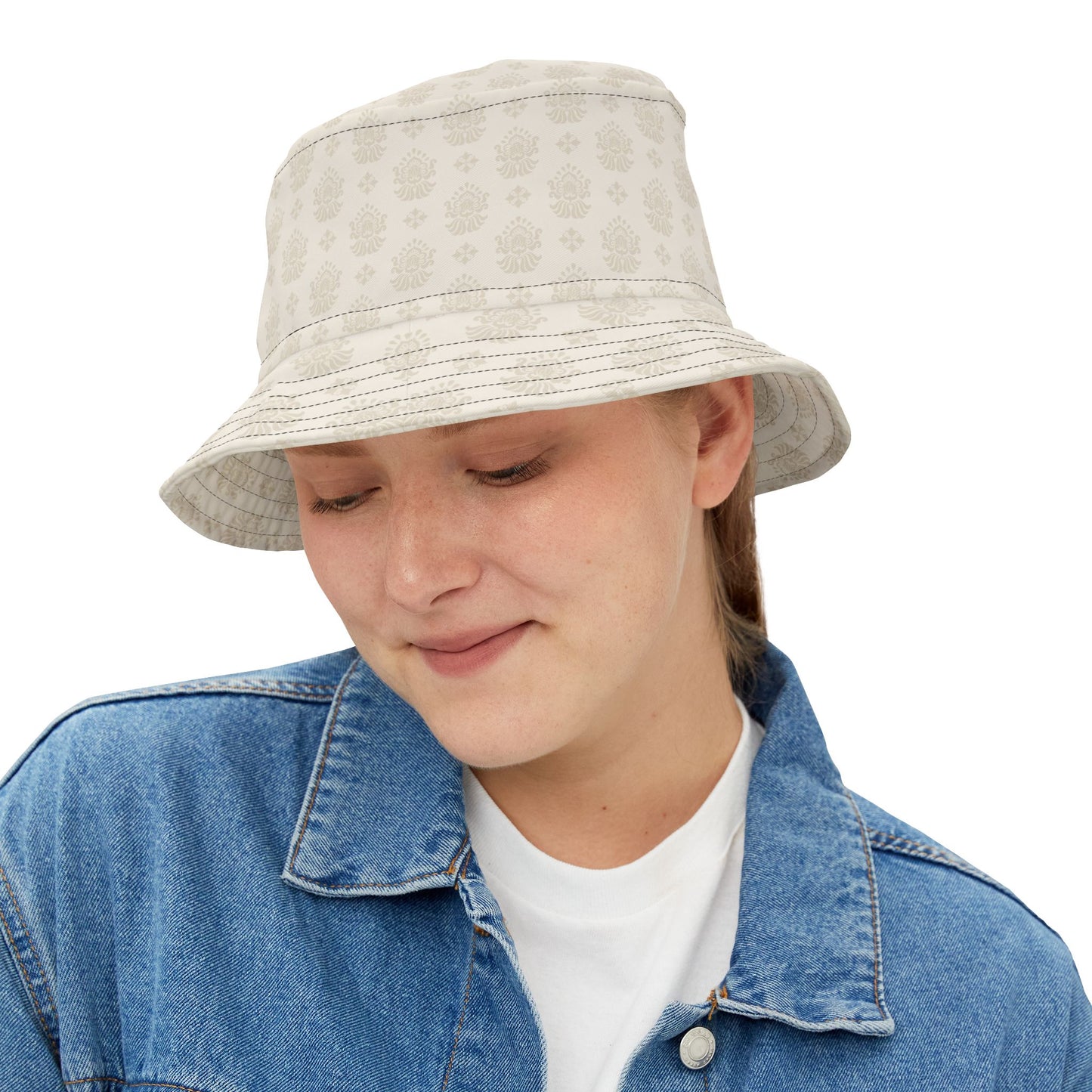 Classic Soft Cotton Bucket Hat for Women  Everyday Casual Printed Bucket Hat