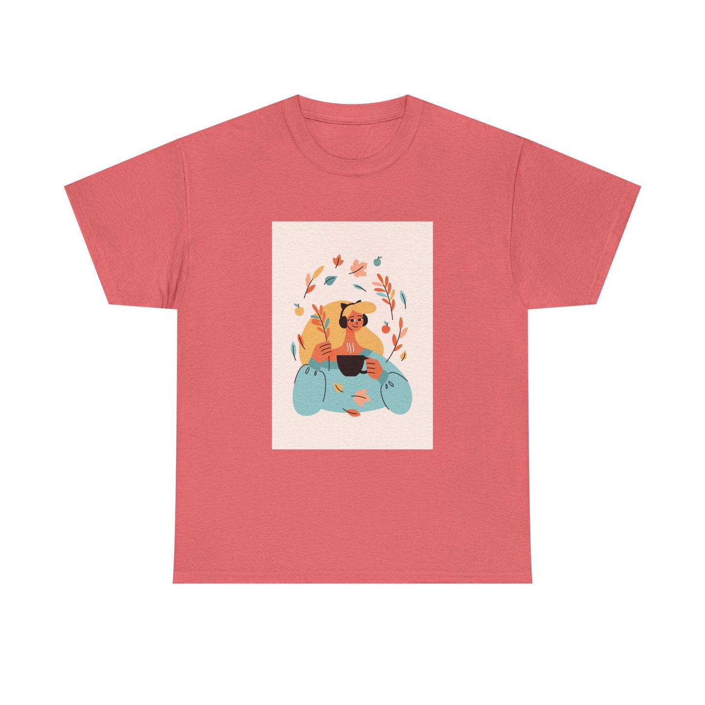 Unisex Cozy Bear Illustration Heavy Cotton T-Shirt