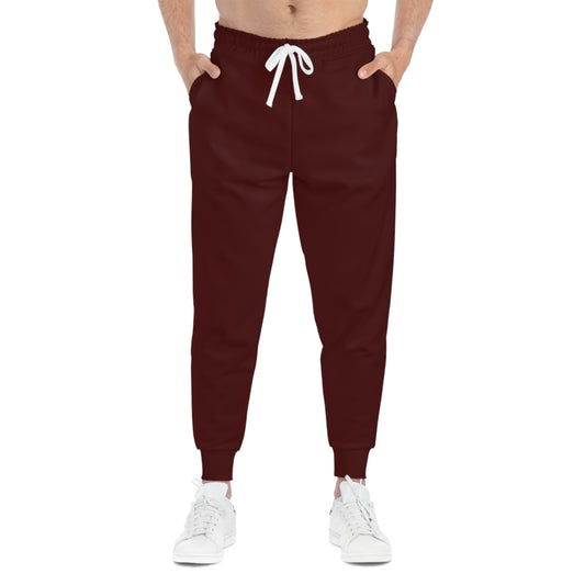 Maroon Men’s Athletic Joggers for Workouts & Casual Wear