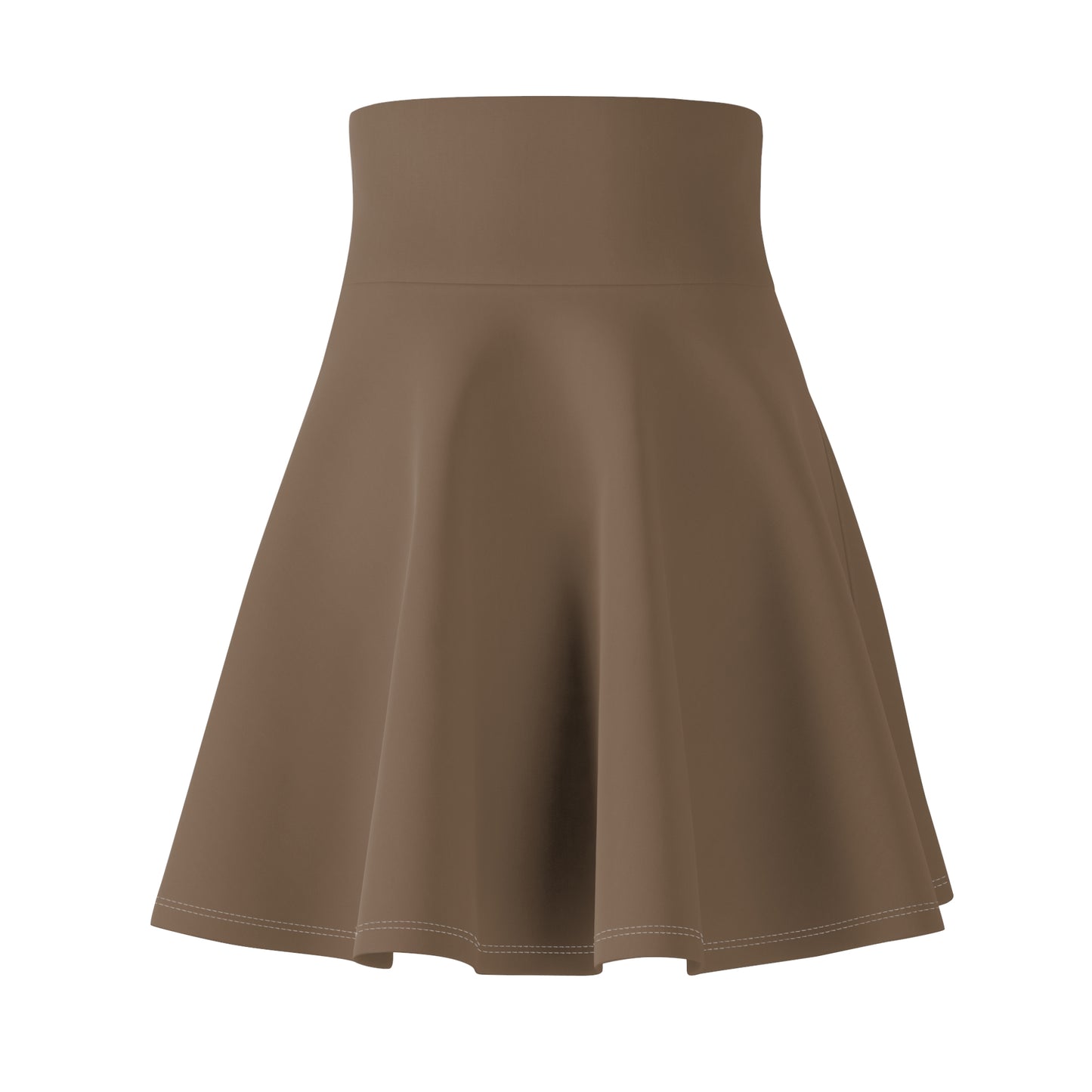 Women Skater Brown Skirt