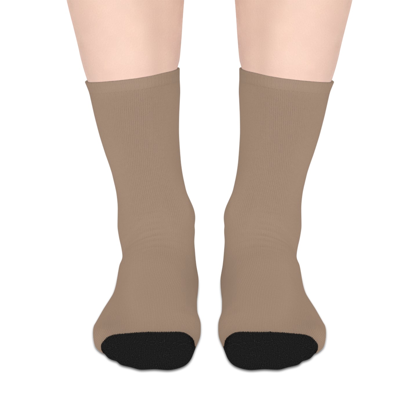 Beige Mid-length Socks