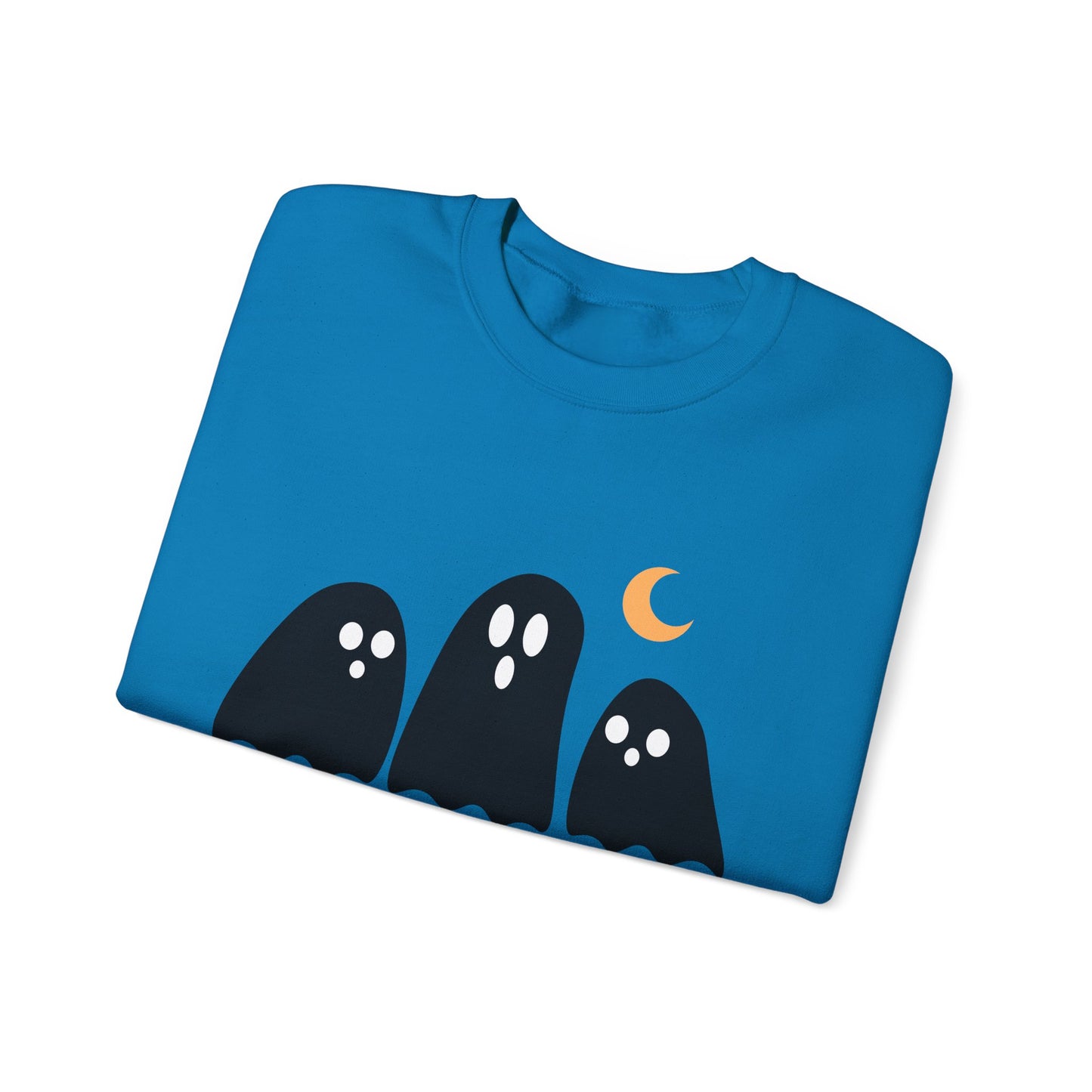 Kawaii Ghost Halloween Unisex Crewneck Sweatshirt